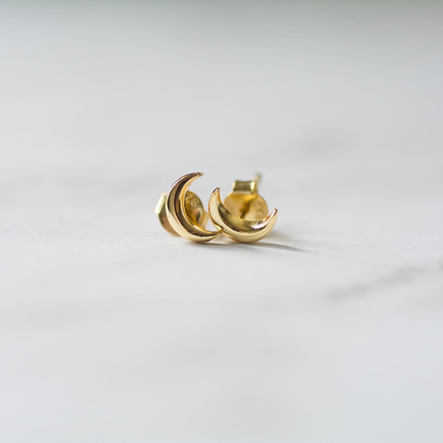 Plain Moon Studs