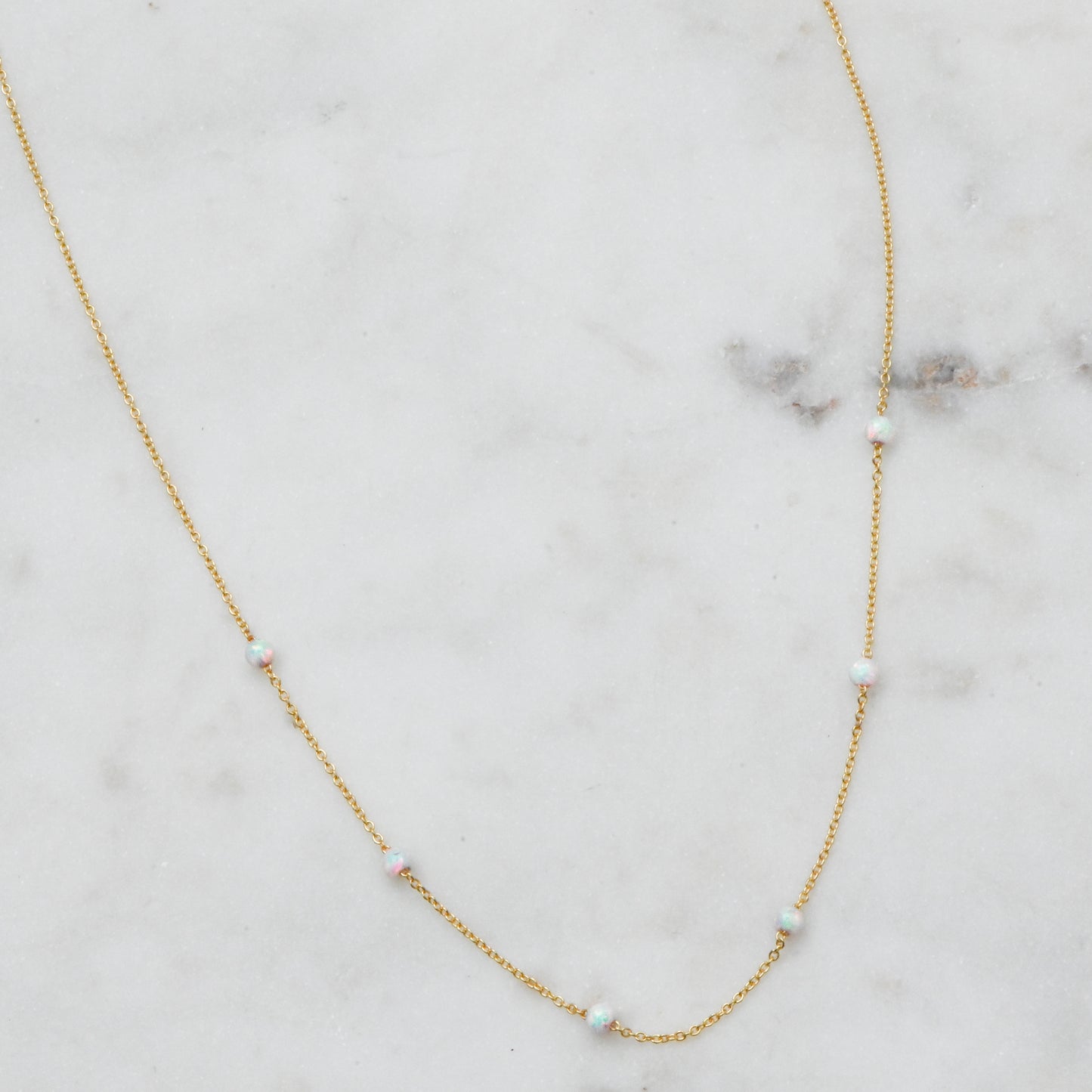 Opal Beaded Necklace