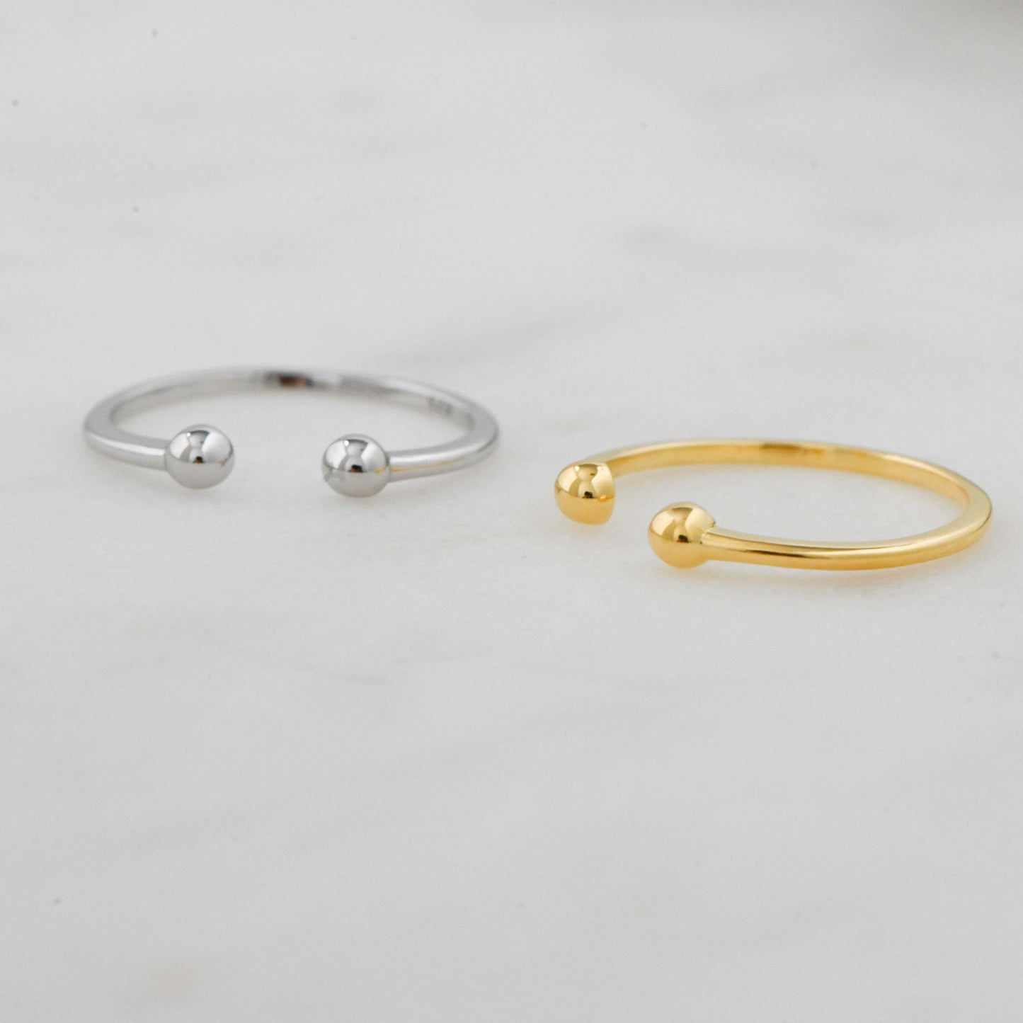 Open Ball Cuff Ring
