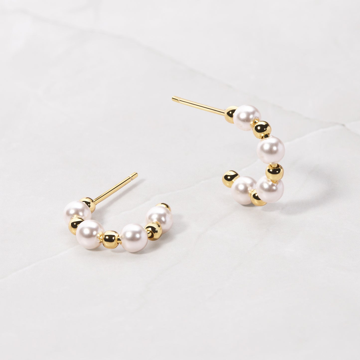 Pearl Hoop Earrings