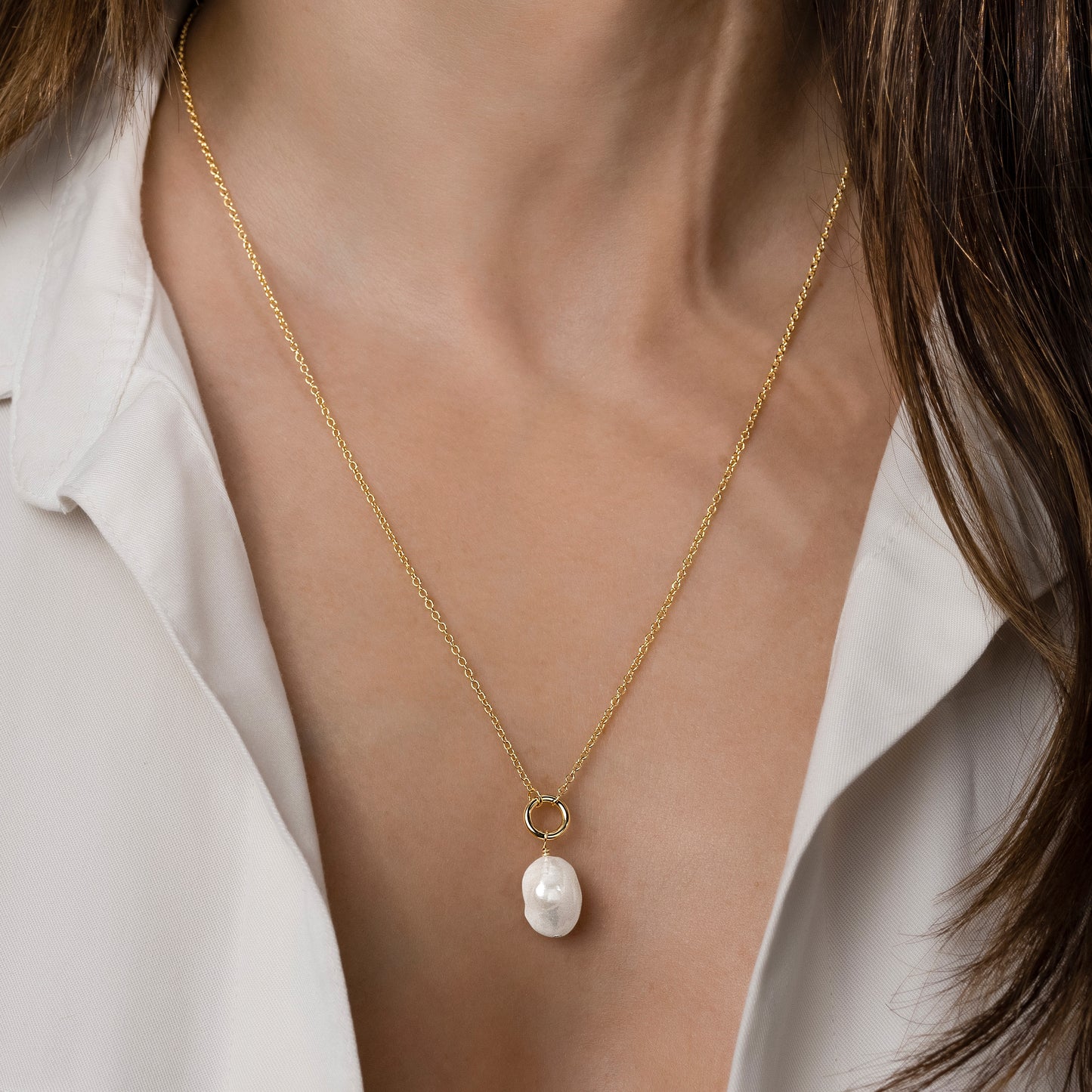 Jessie Freshwater Pearl Pendant Necklace