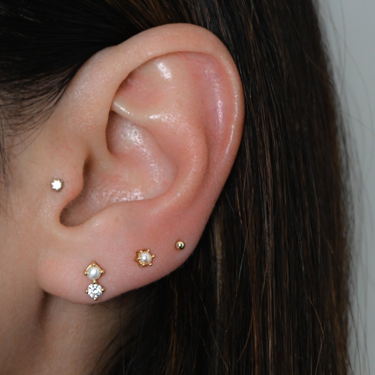 Pearl & CZ Stud