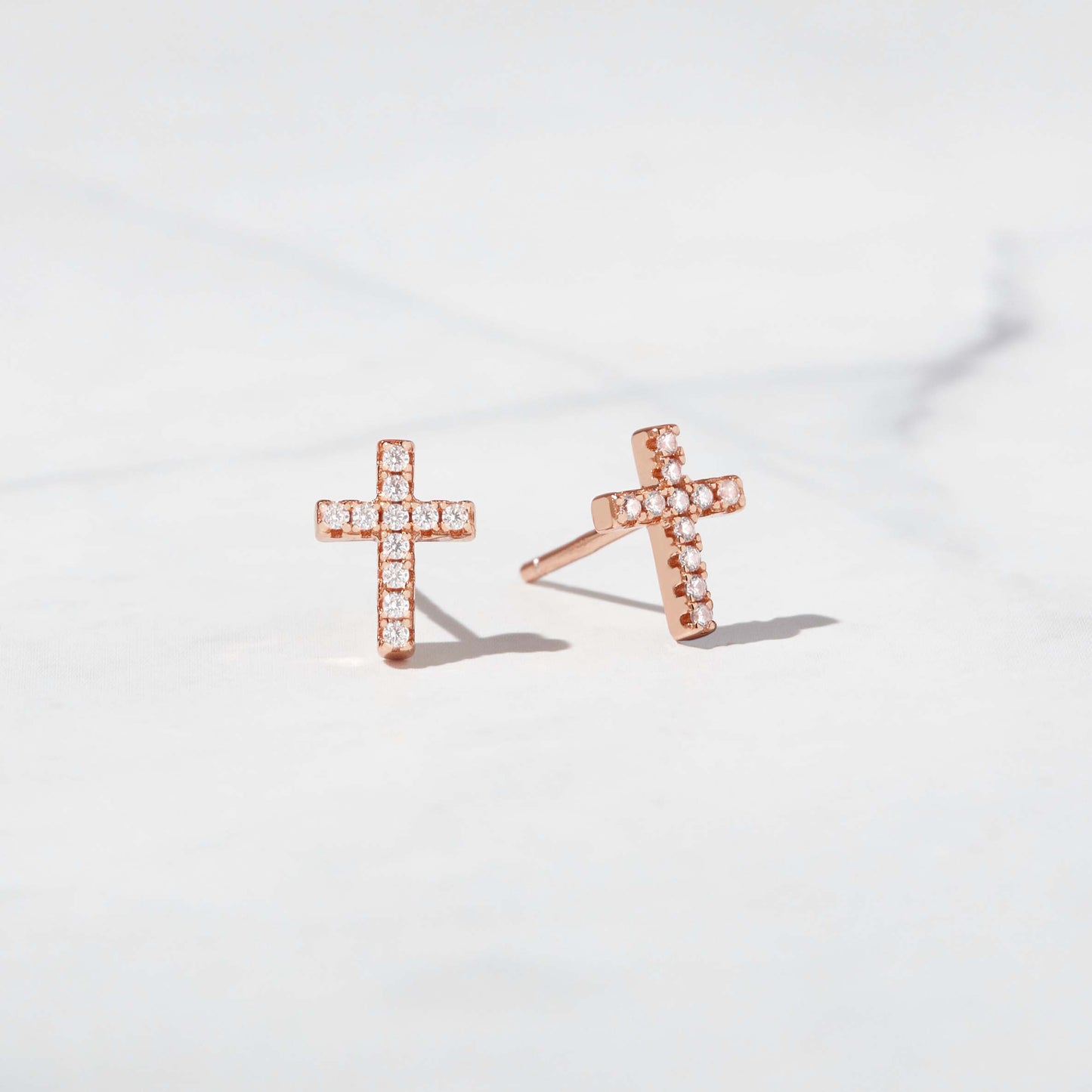 Tiny Cross Studs