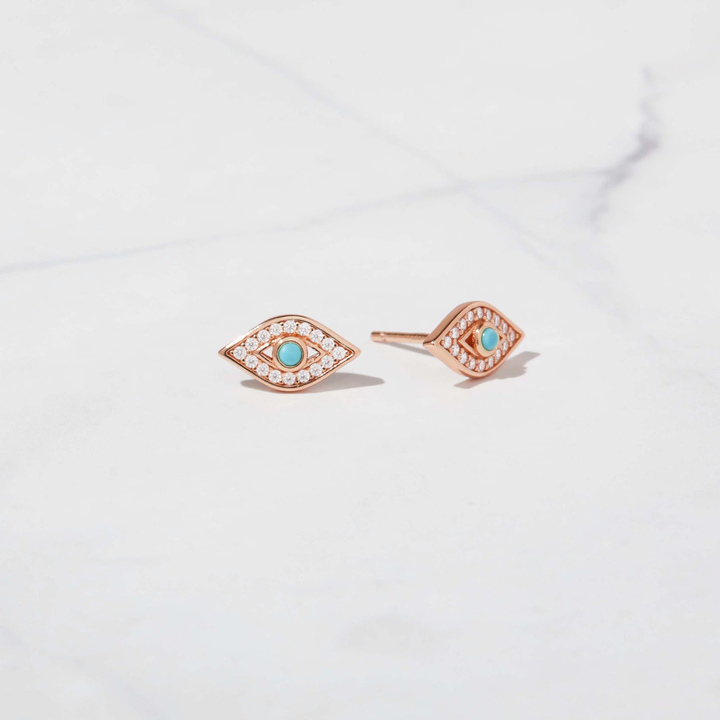 Turquoise Evil Eye Studs