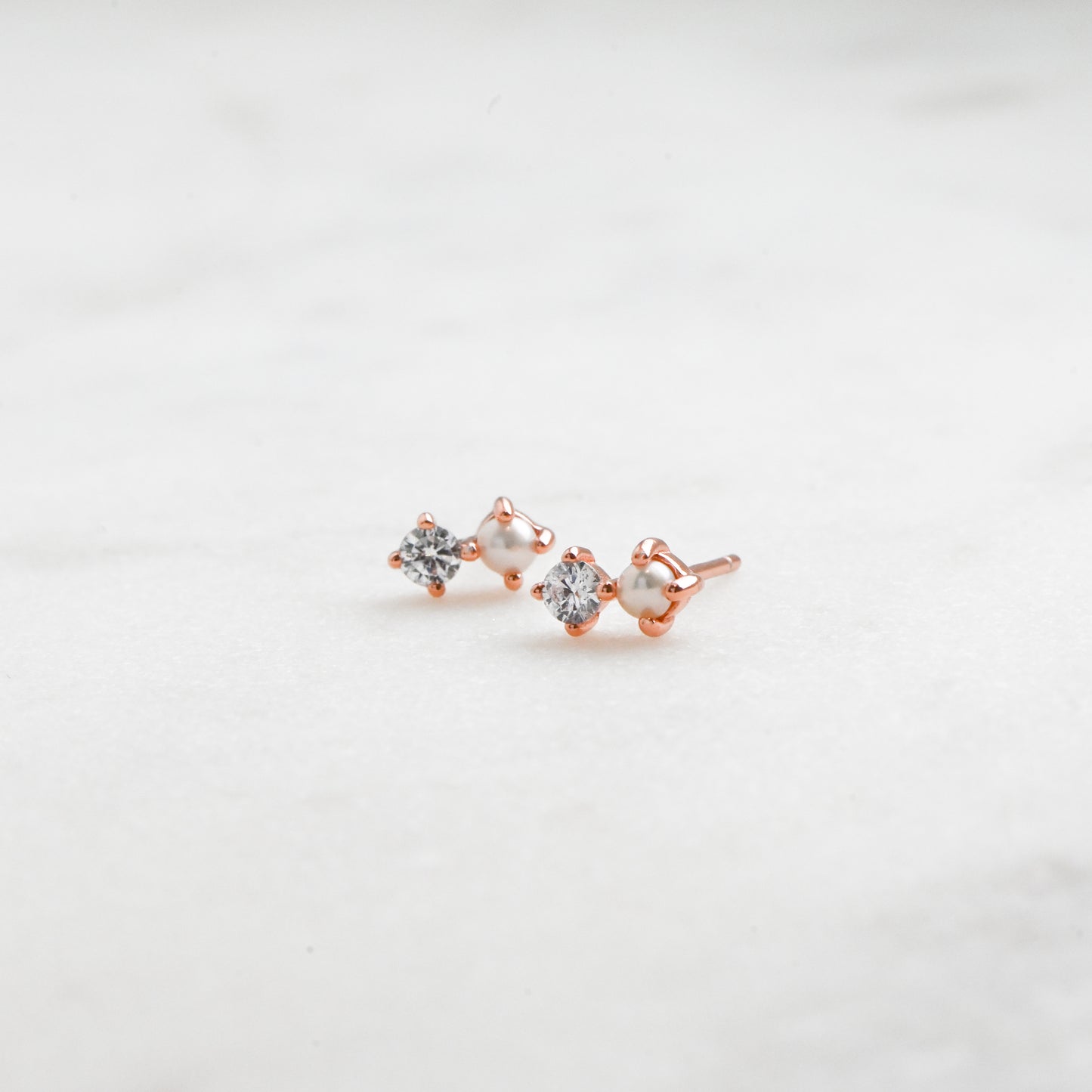 Pearl & CZ Stud