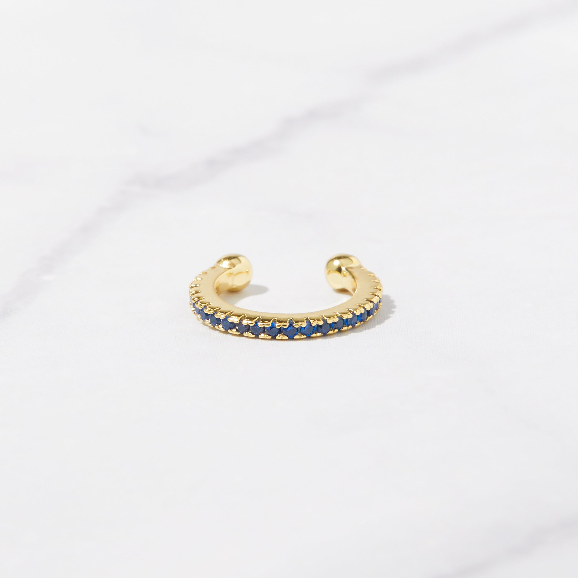 Sapphire ear store cuff