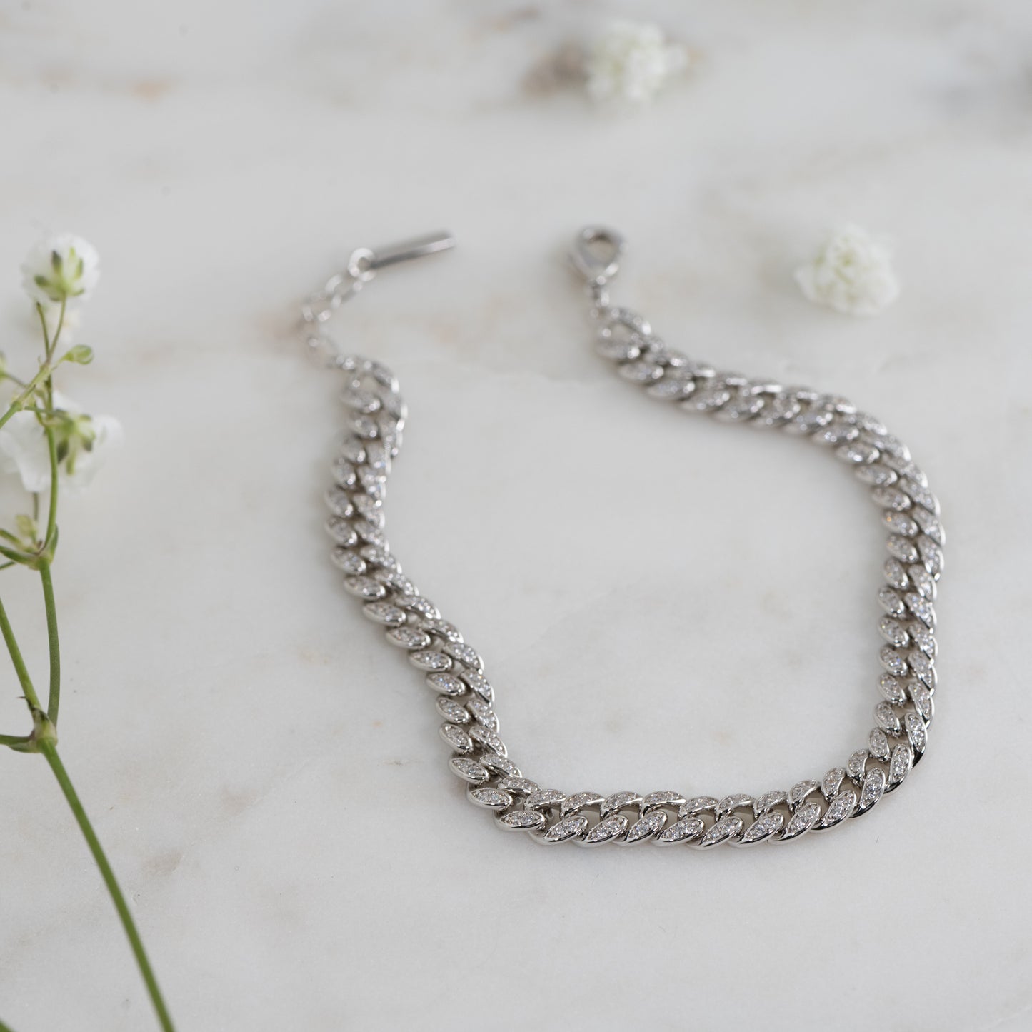 Pavé Chain Link Bracelet