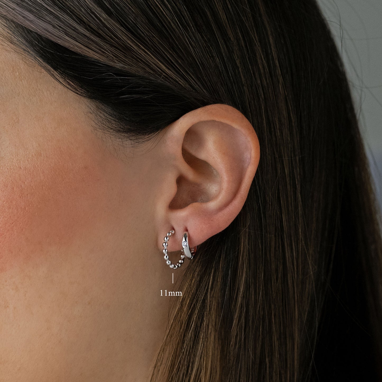 Beaded Hoop Earrings