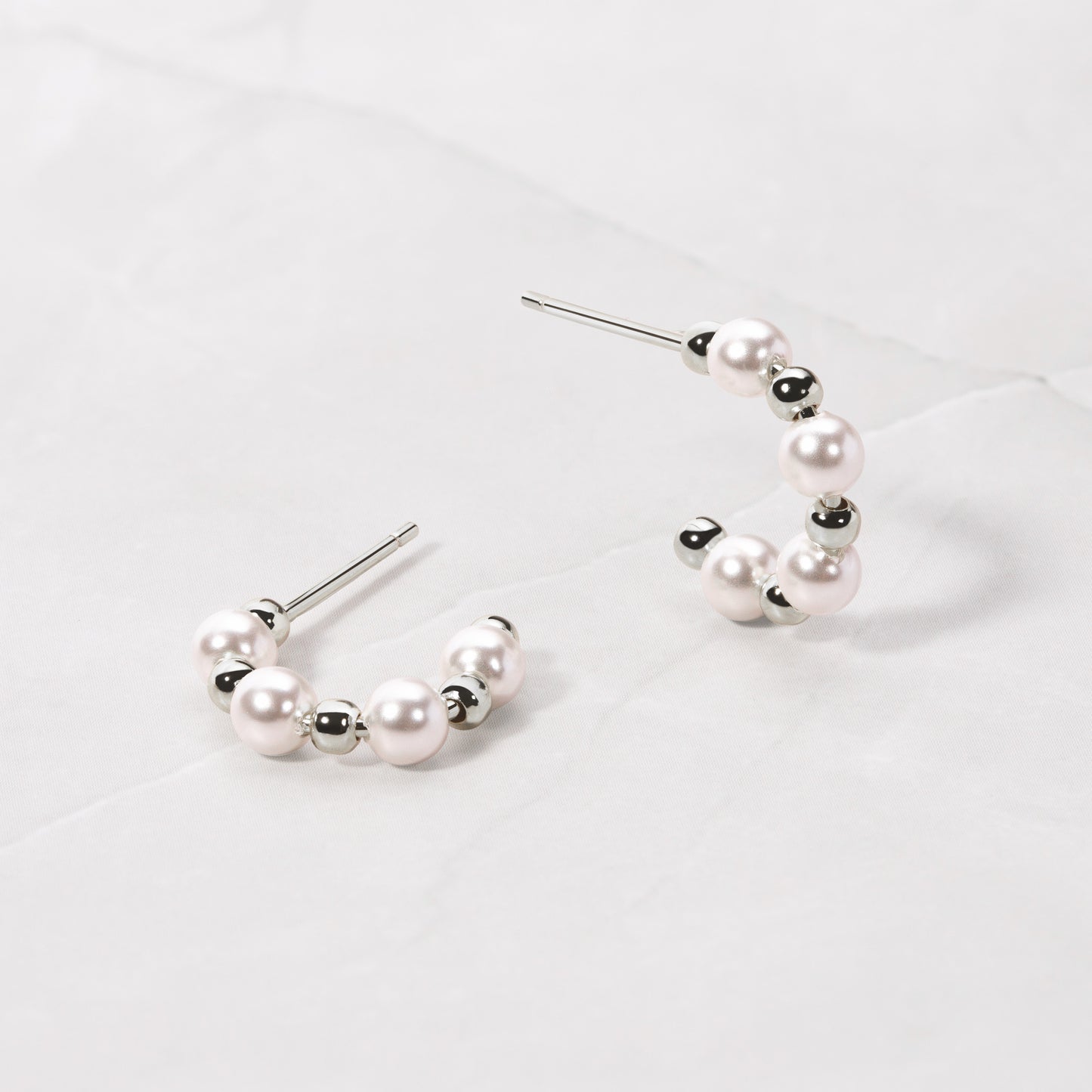 Pearl Hoop Earrings
