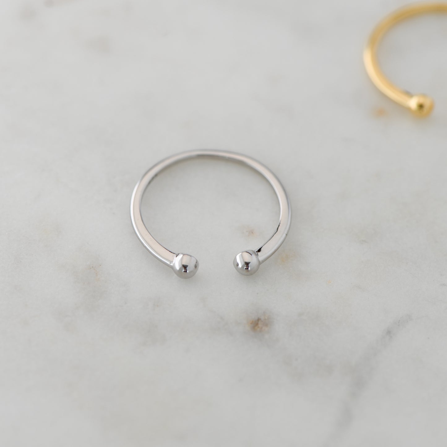 Open Ball Cuff Ring