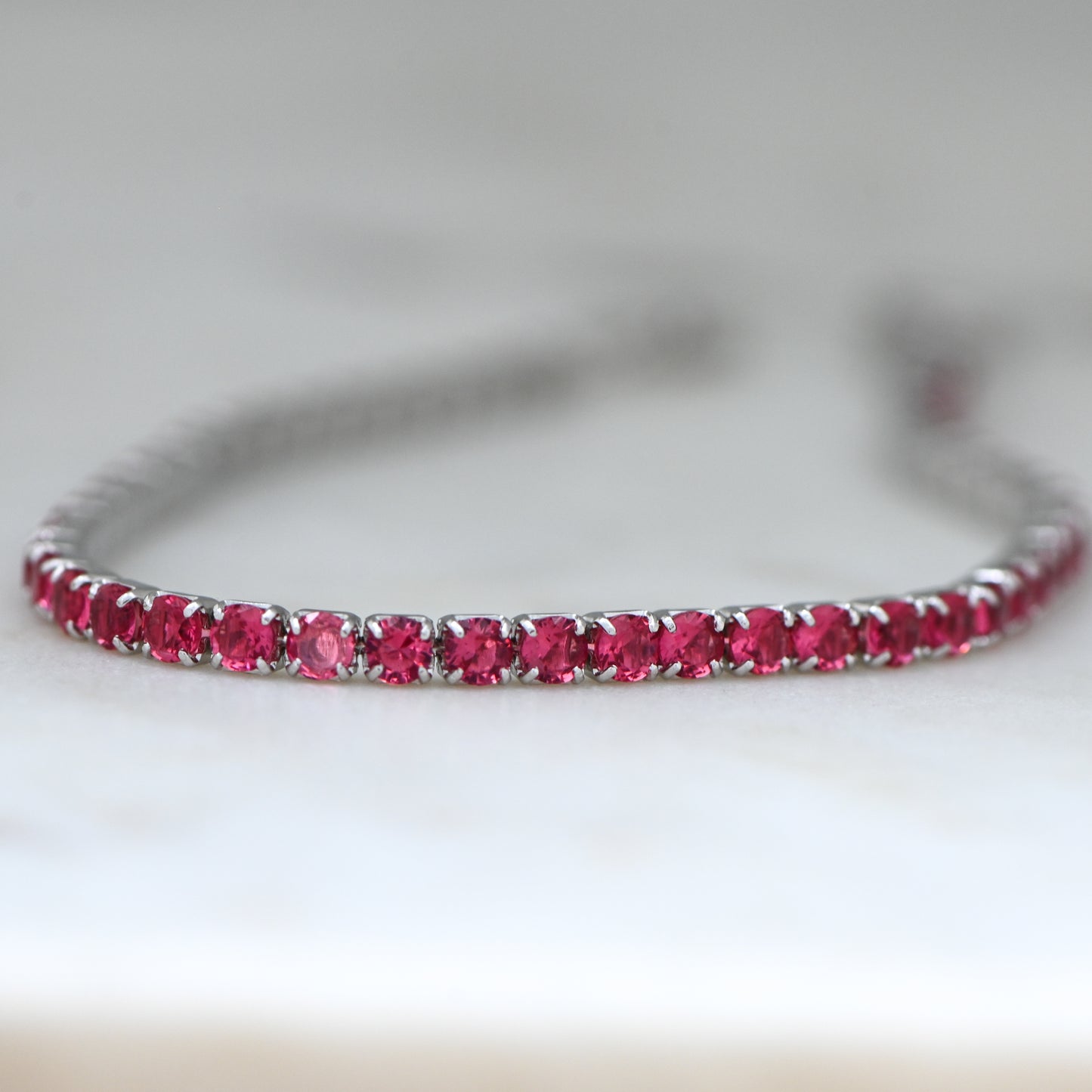 Ruby Tennis Bracelet