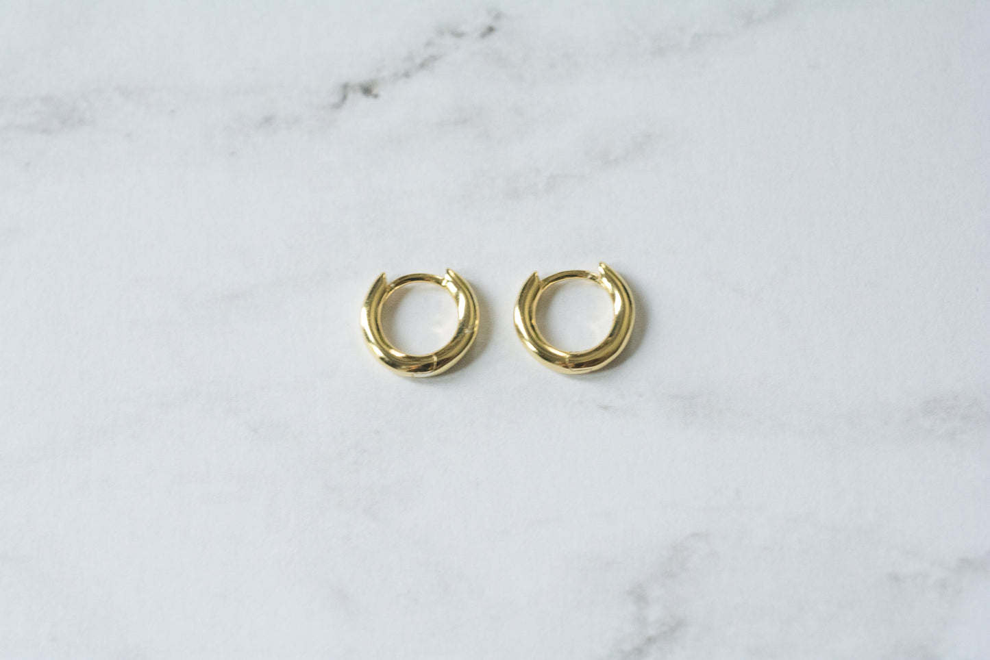 Simple Huggie Hoops