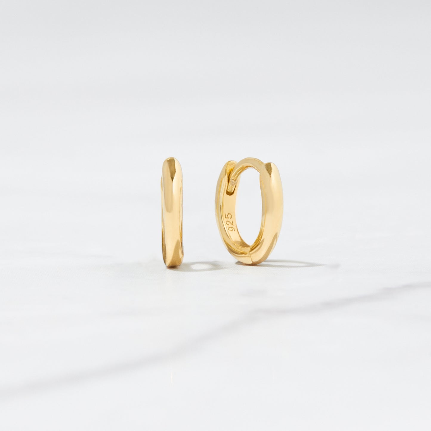 Simple Huggie Hoops
