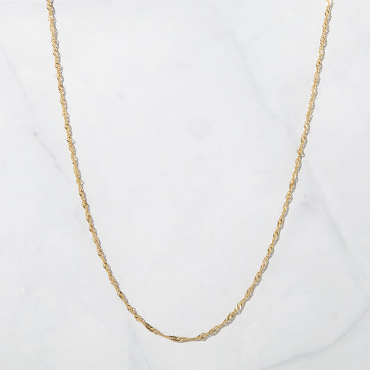 Thin Twisted Chain Necklace