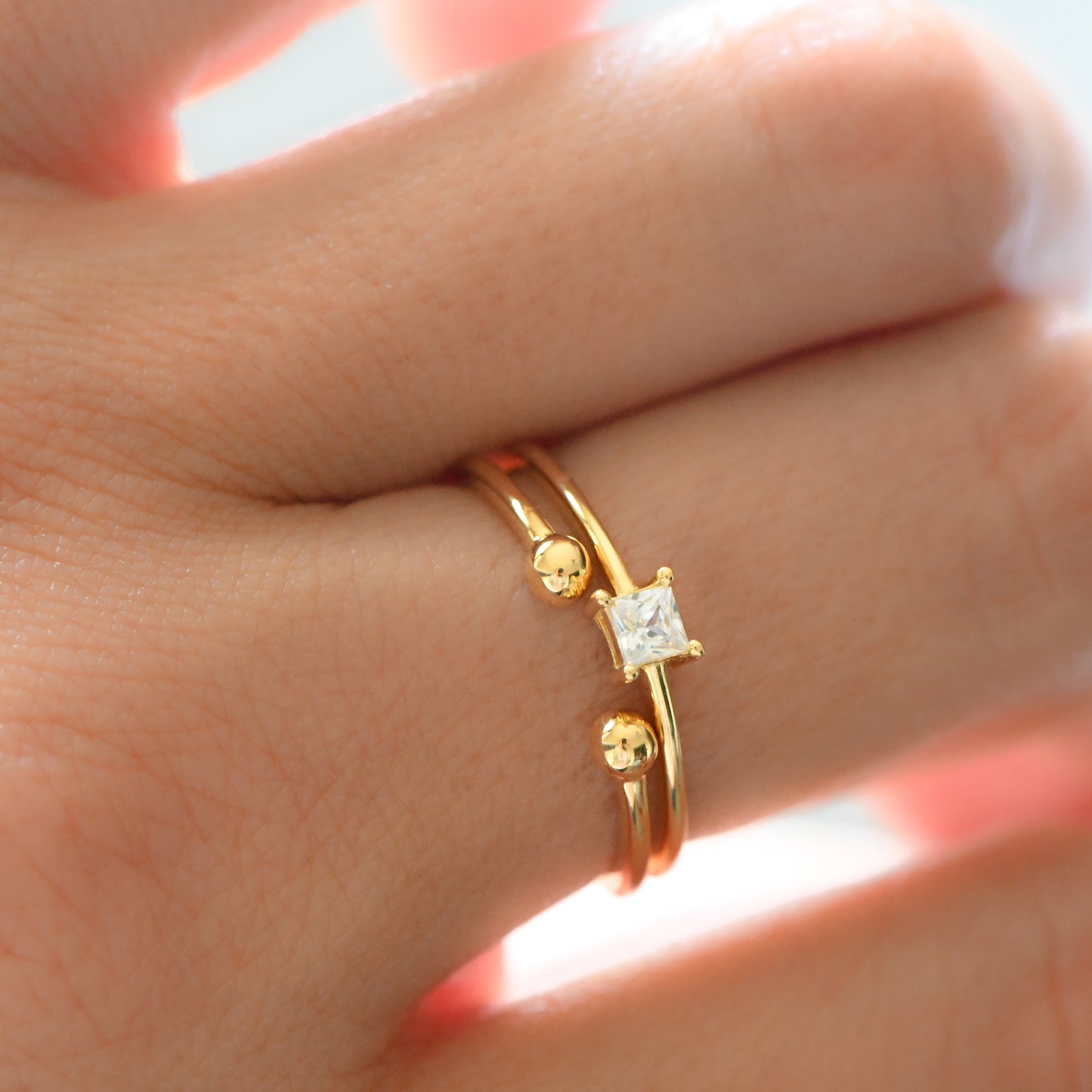 Open Ball Cuff Ring