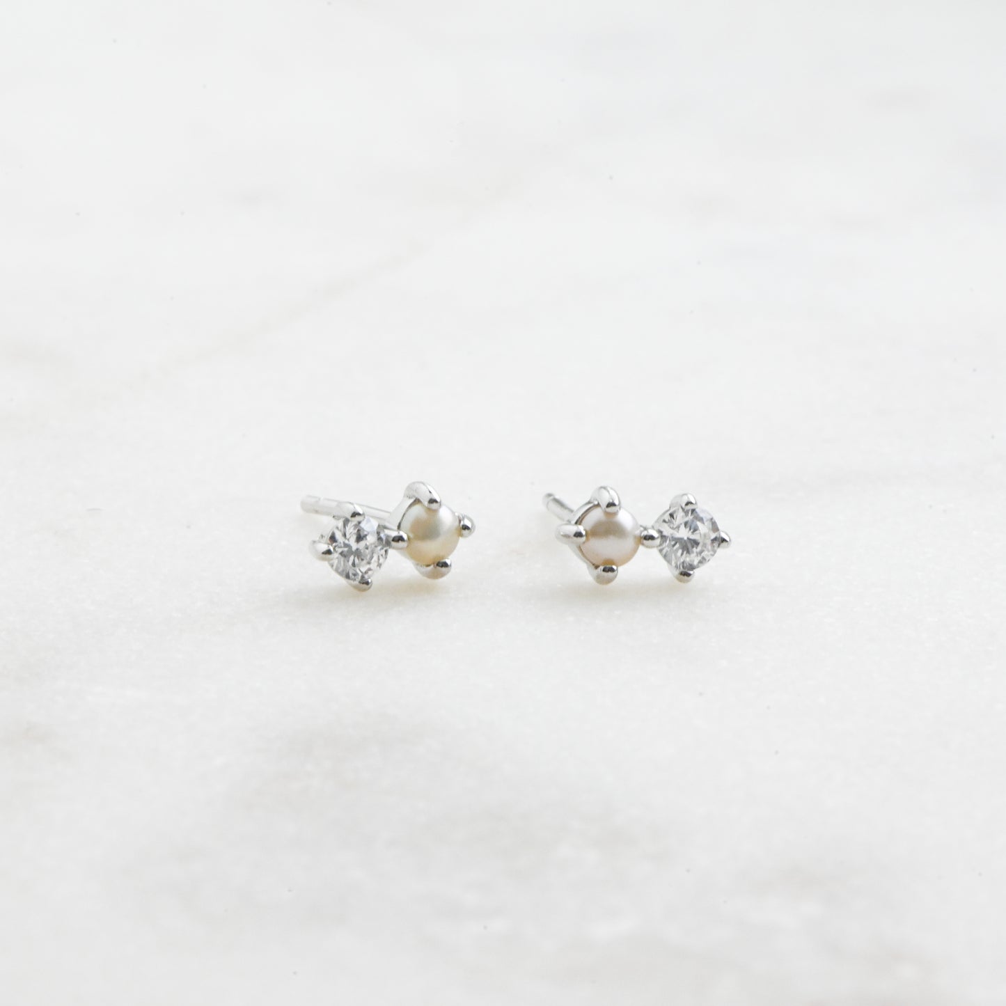 Pearl & CZ Stud