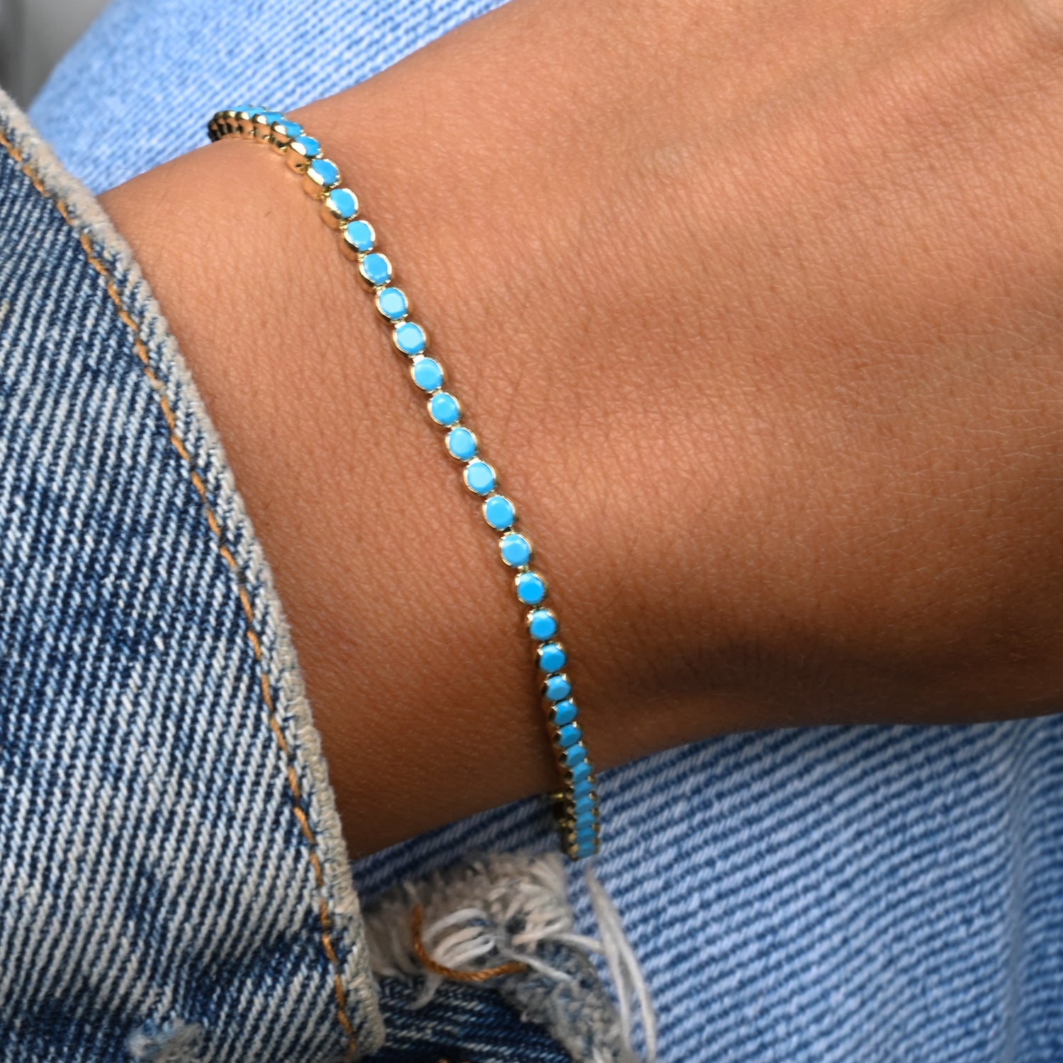 3mm Turquoise Tennis Bracelet