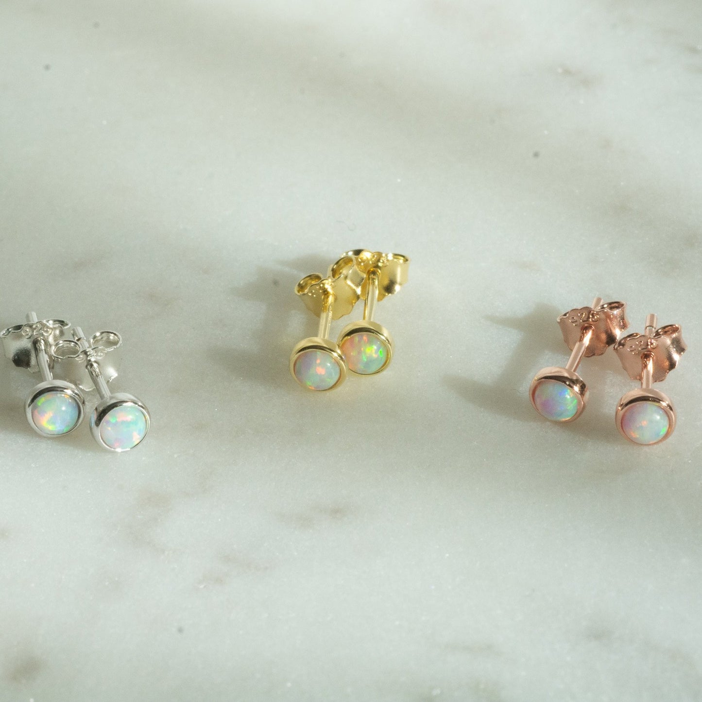 Opal Stud Earrings