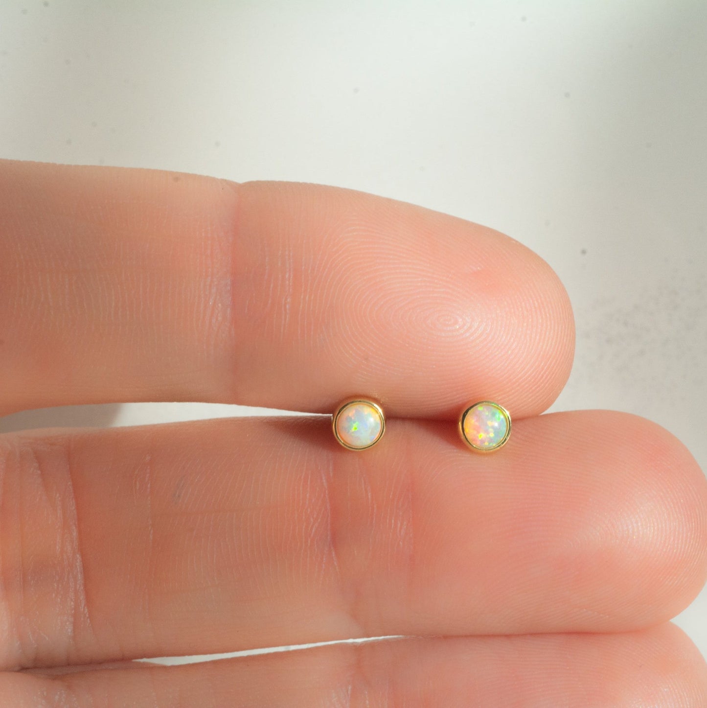 Opal Stud Earrings