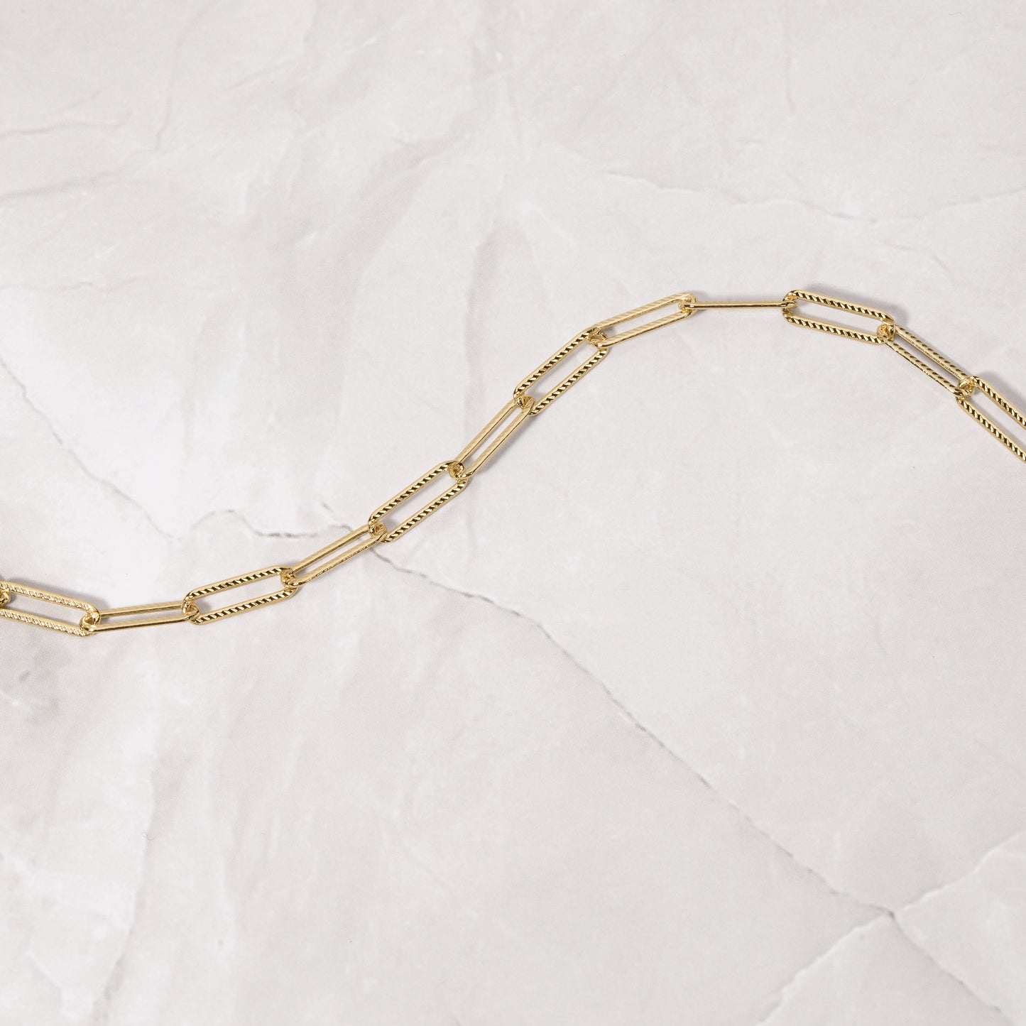 Textured Paperclip Bracelet
