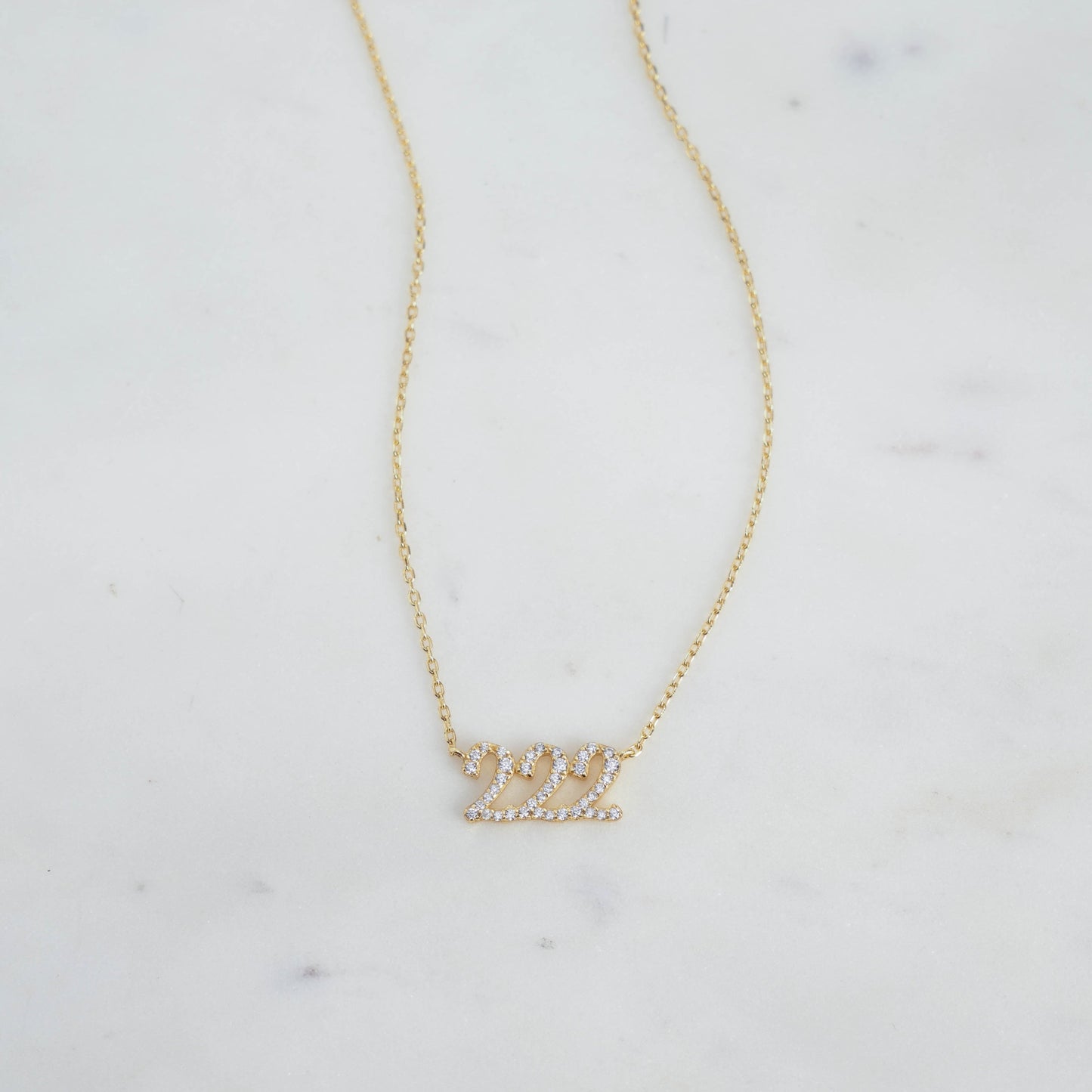 Studded 222 Necklace