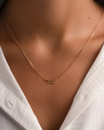 Gold angel number 222 necklace by Sami Jewels featuring a delicate pendant on a fine chain for everyday wear.