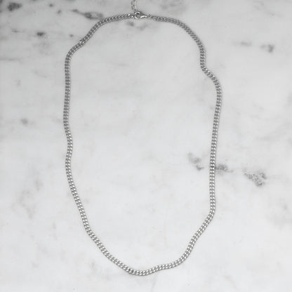 2mm Cuban Link Chain Necklace