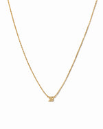 Gold angel number 333 necklace from Sami Jewels, featuring a delicate chain and a pendant with the angel number design.