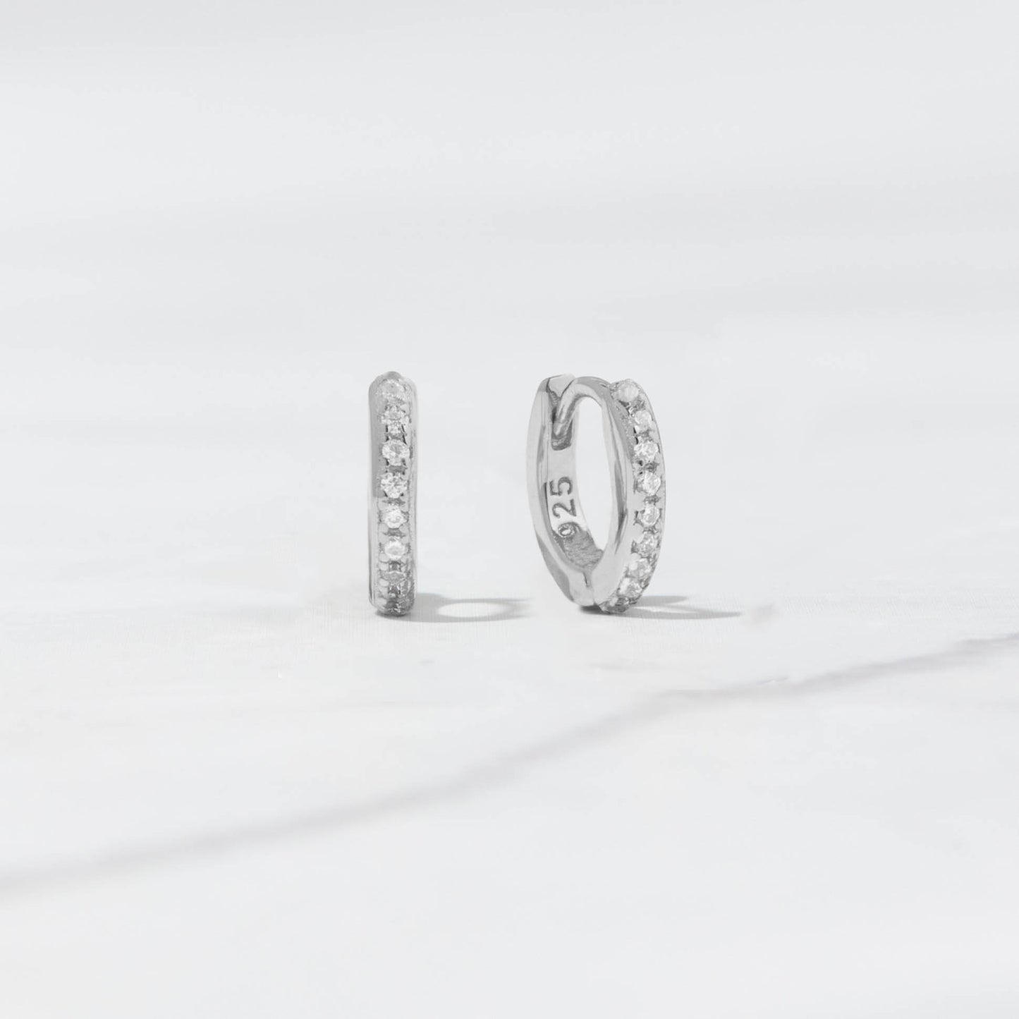 6mm CZ Huggie Hoops