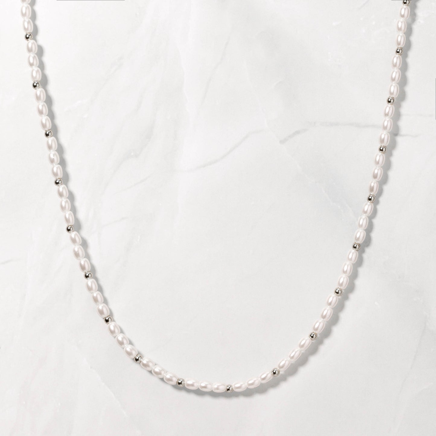 Beaded Pearl Necklace