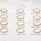 Gold Eternity Birthstone Rings