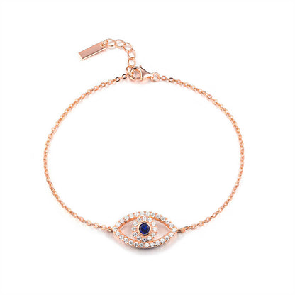 Blue Topaz Evil Eye Bracelet