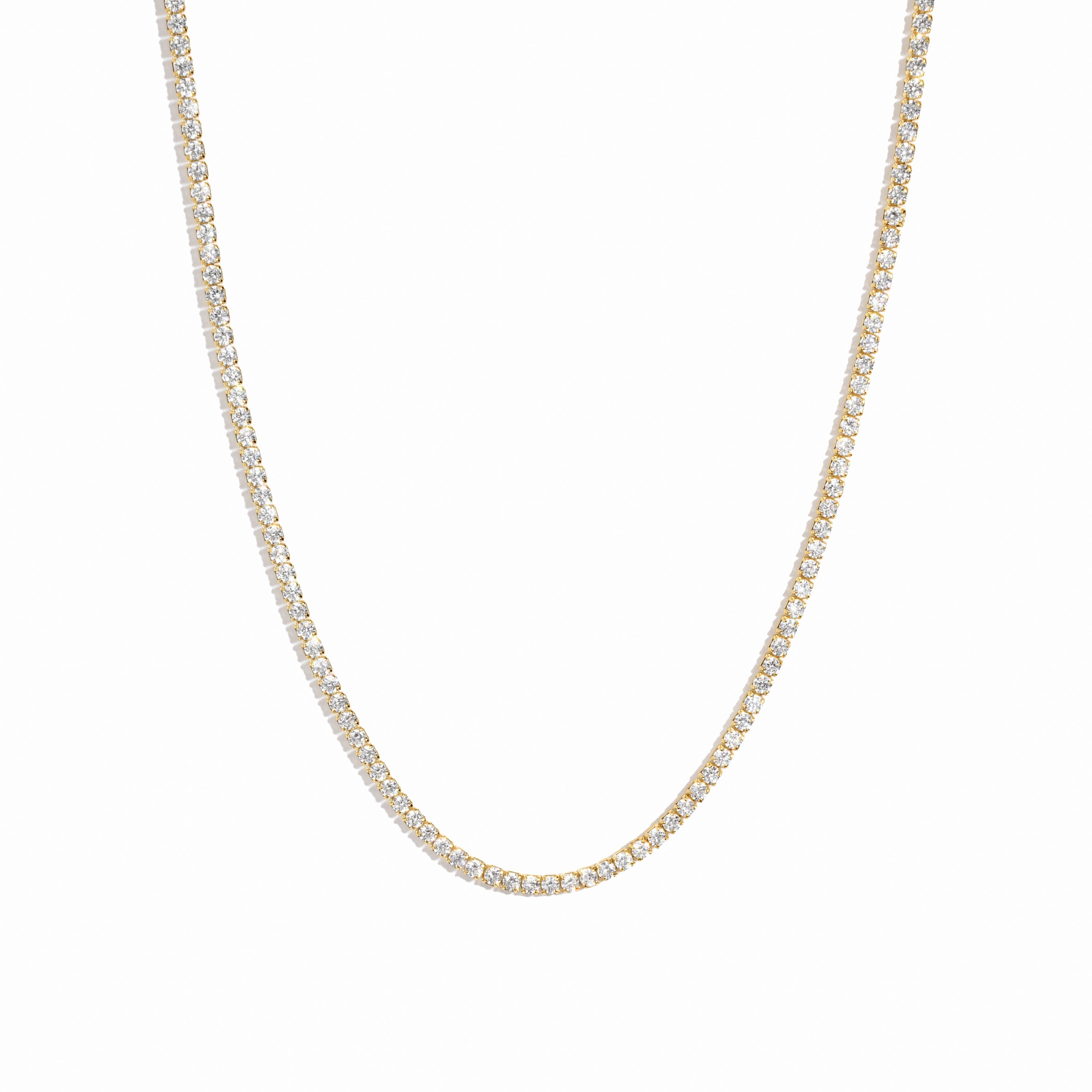 2mm Tennis Necklace | Sami Jewels