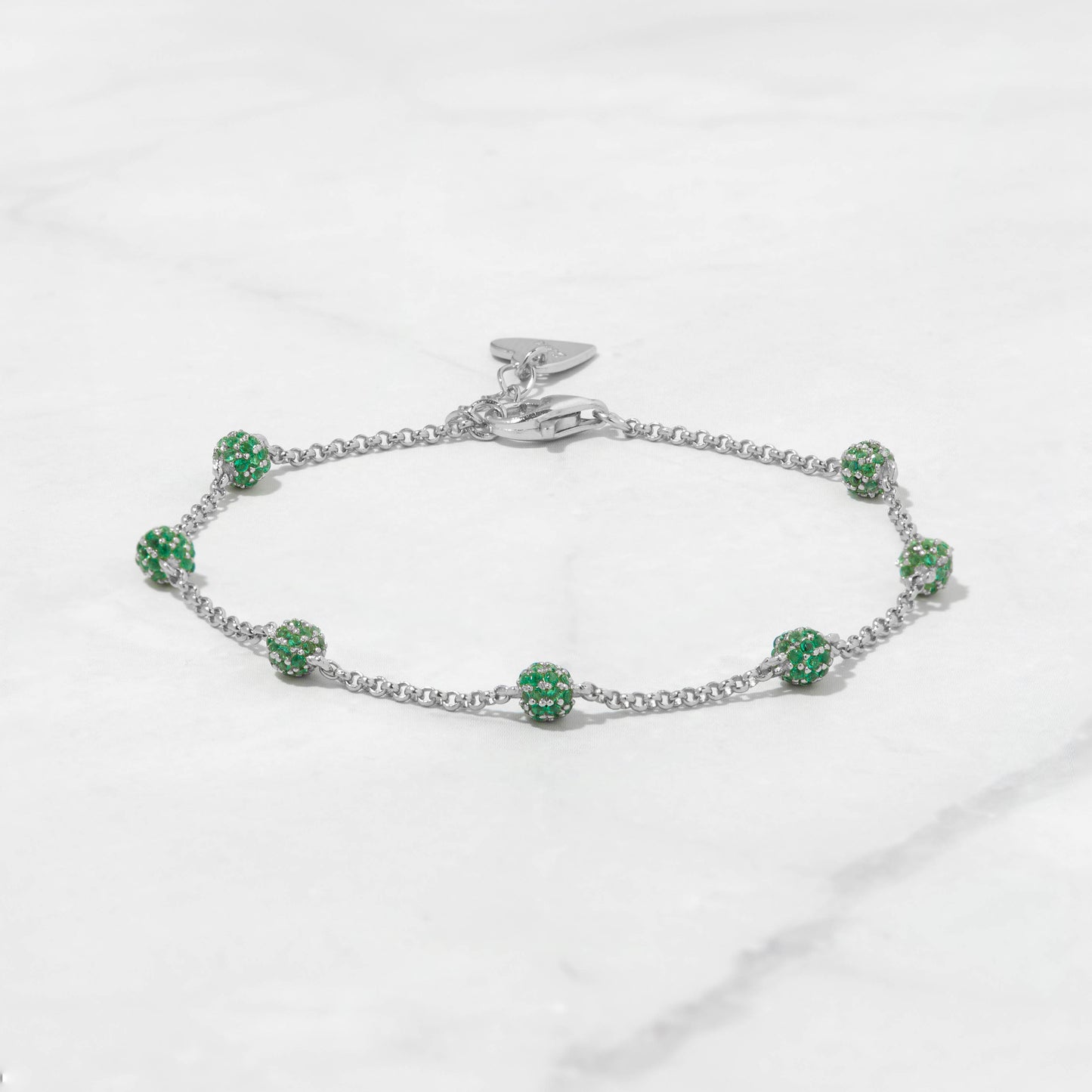 Emerald Beaded Bracelet