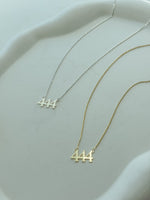 444 angel number necklace