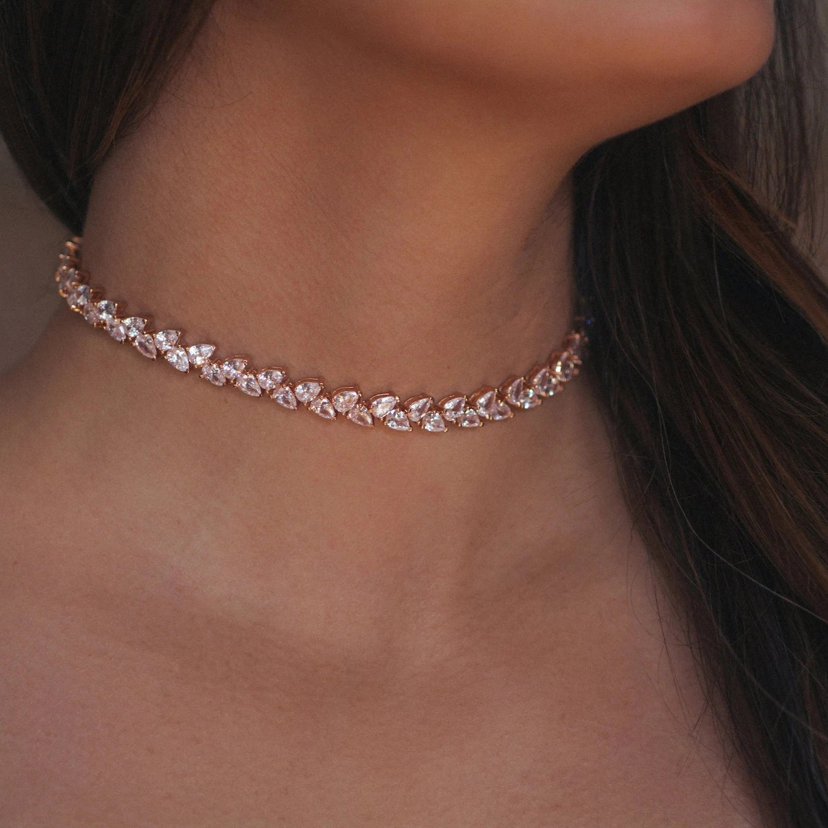 diamond choker necklace