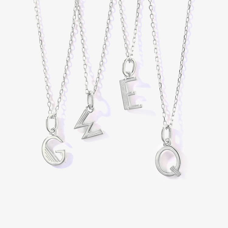 Plain Initial Necklaces