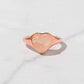 Rose Quartz Heart Ring