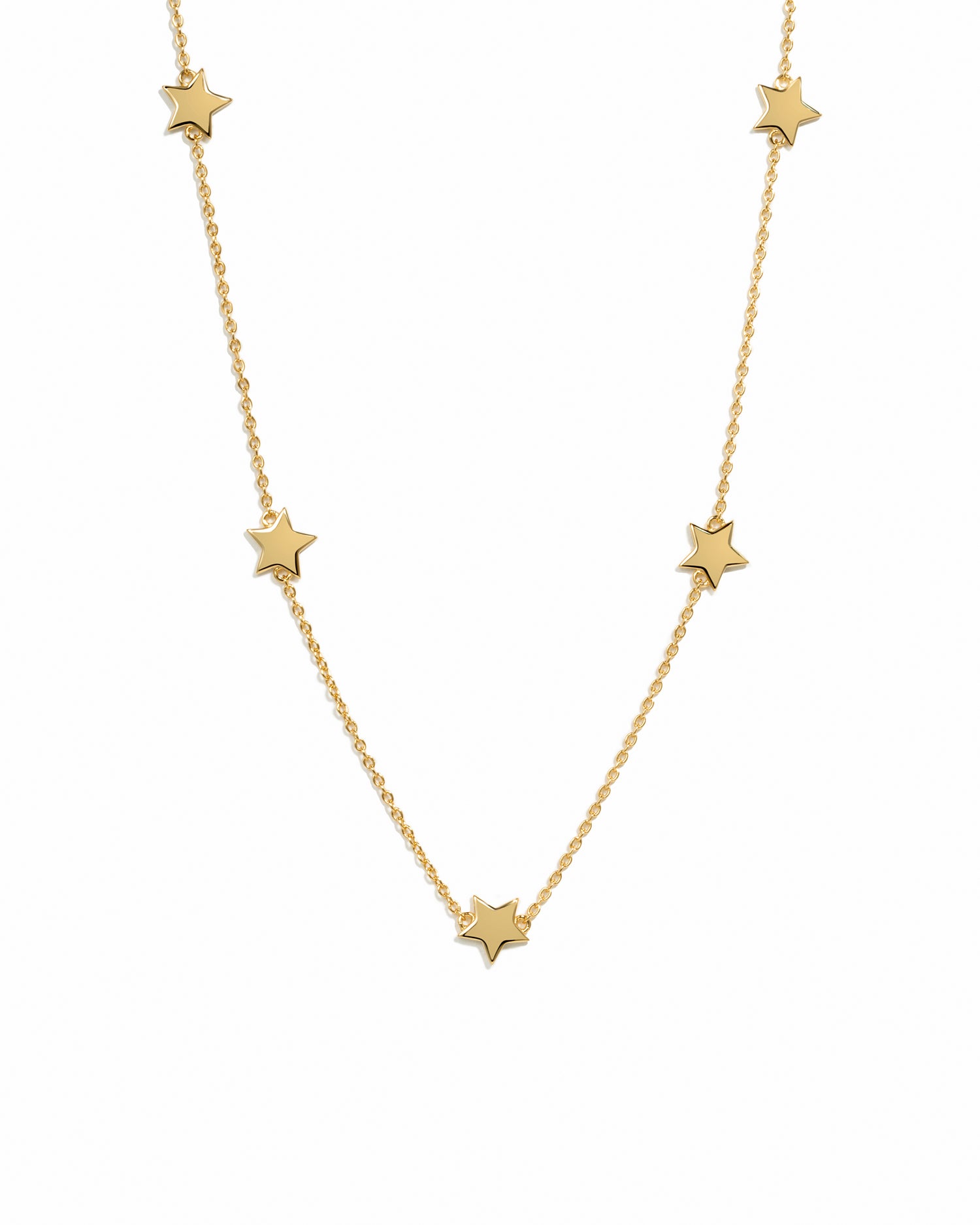 dainty gold star collar necklace