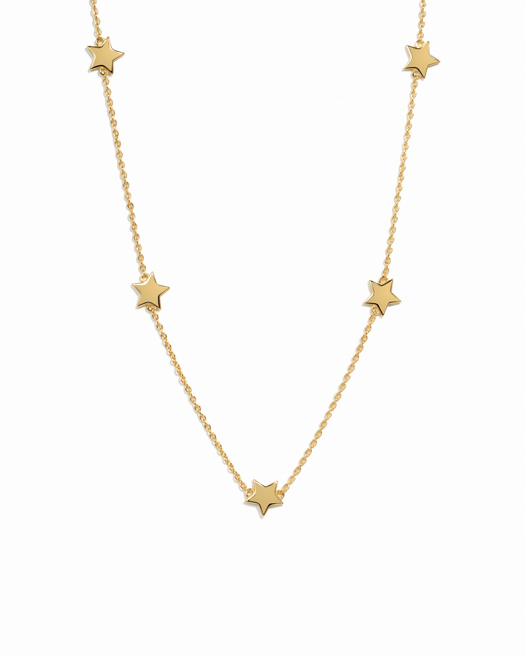 dainty gold star collar necklace