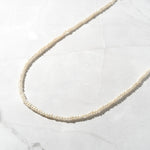 Minimalist and elegant pearl beaded freshwater pearl necklace.