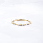 Gold stacking ring