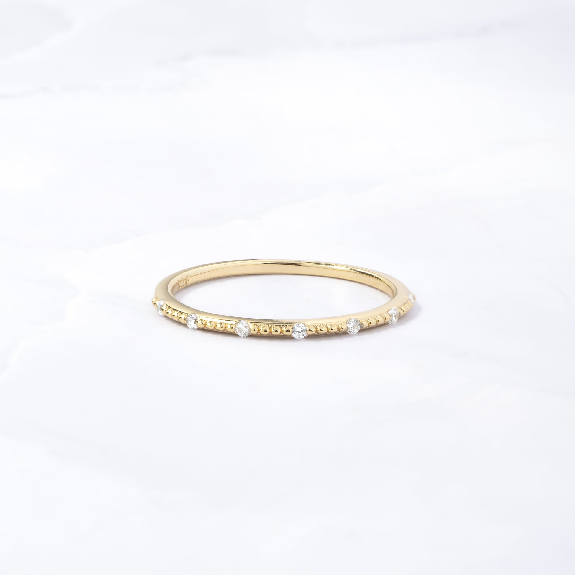 Gold stacking ring