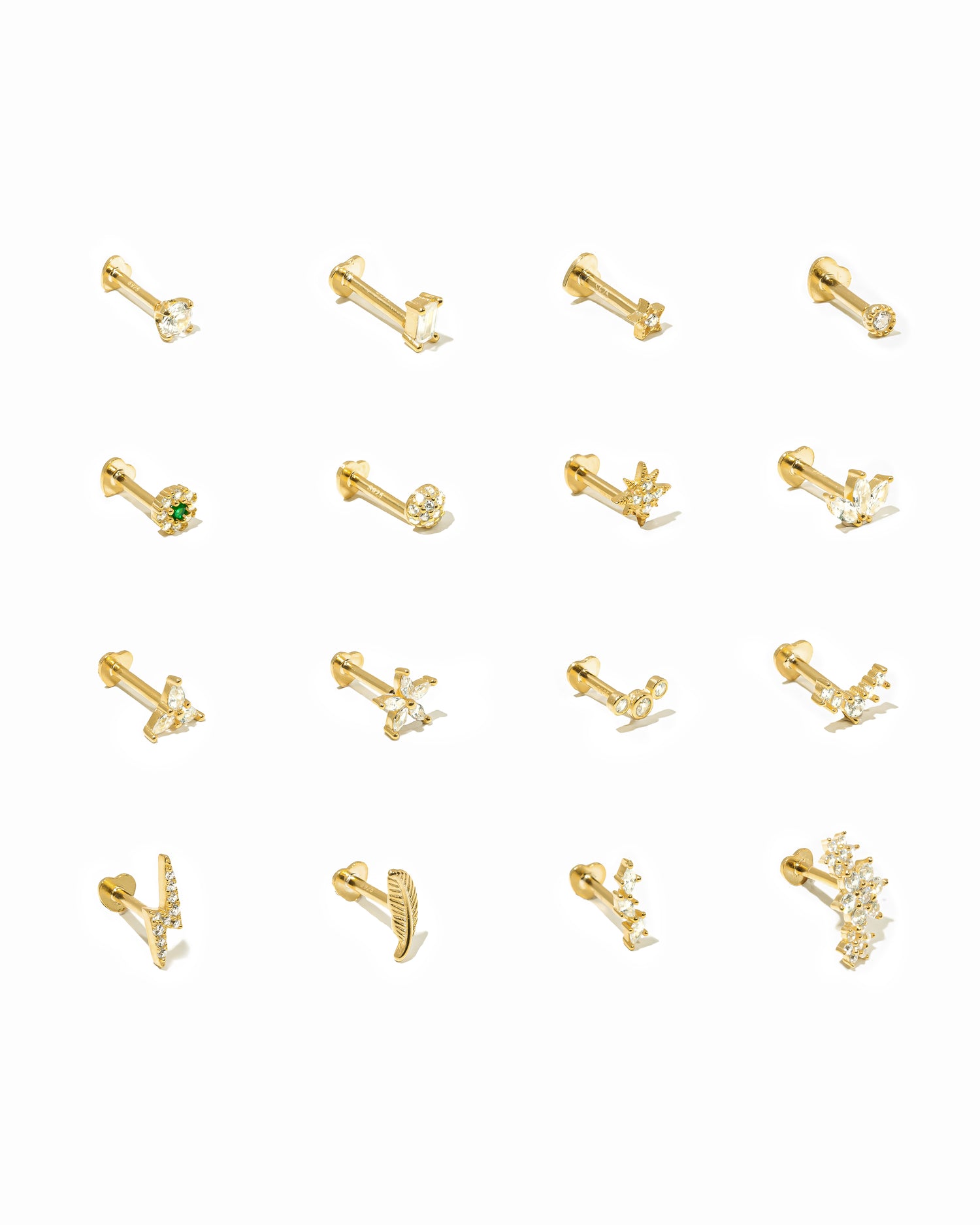 Single Flat Back Earrings