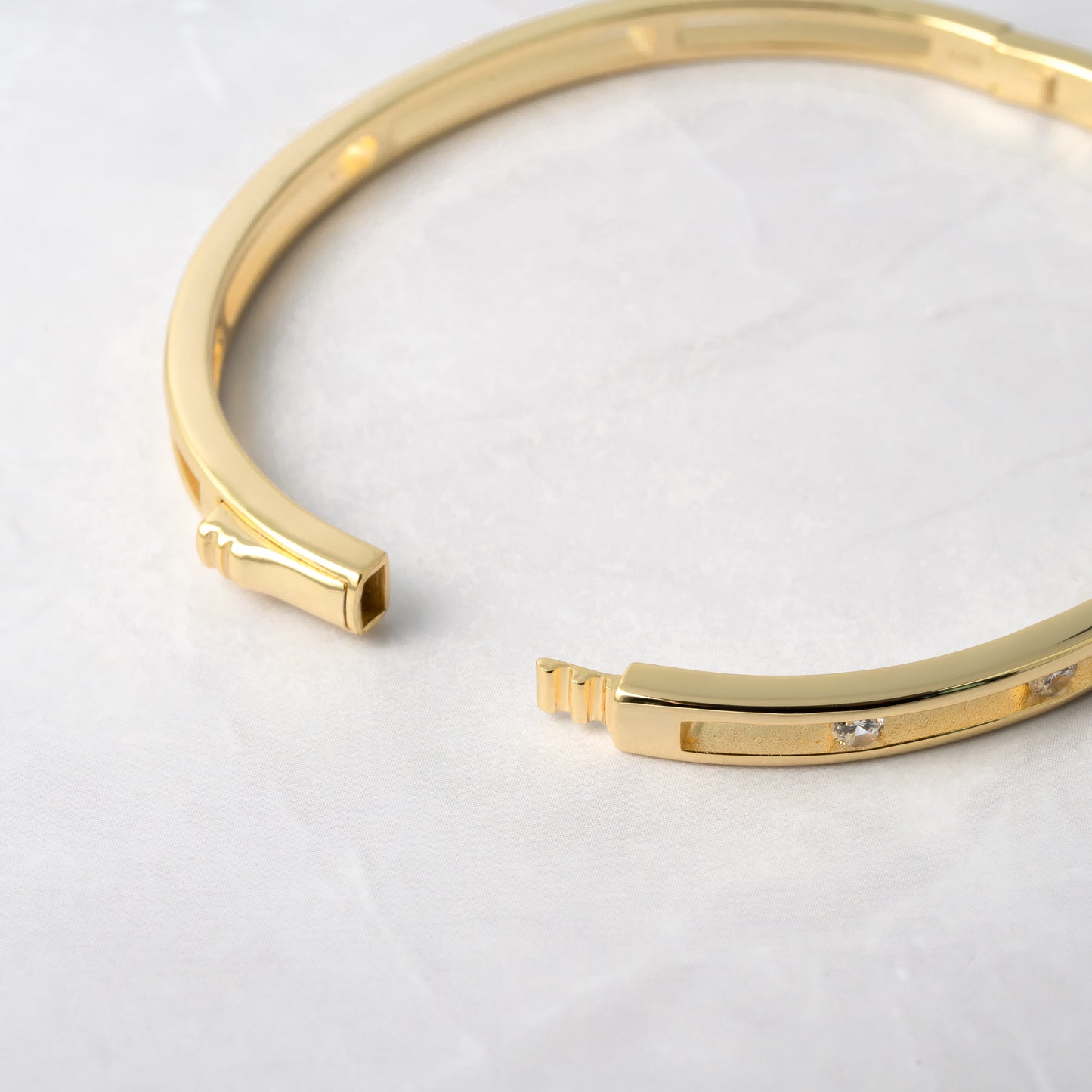 latch closure bangle bracelet