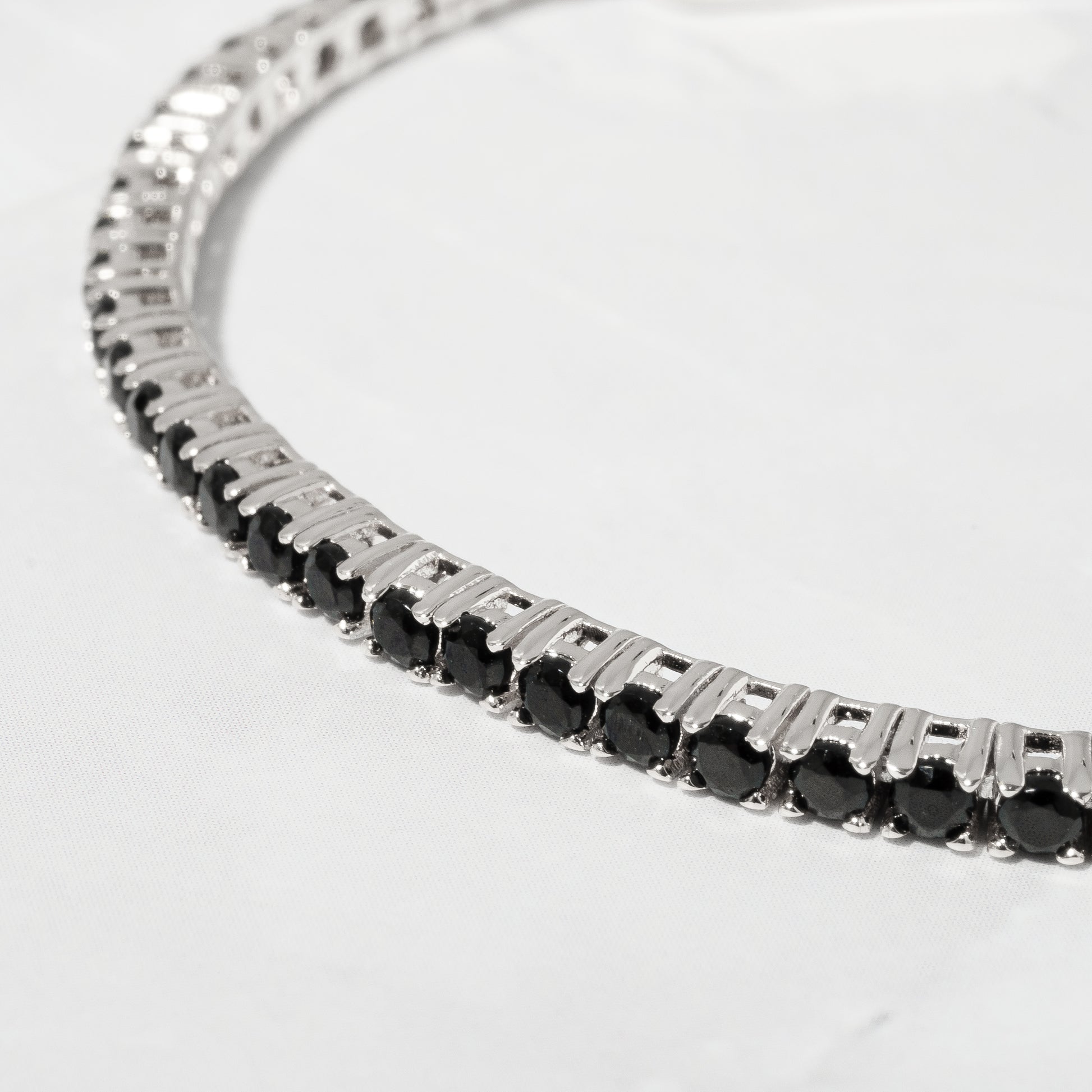 sterling silver tennis bracelet - mens jewelry 