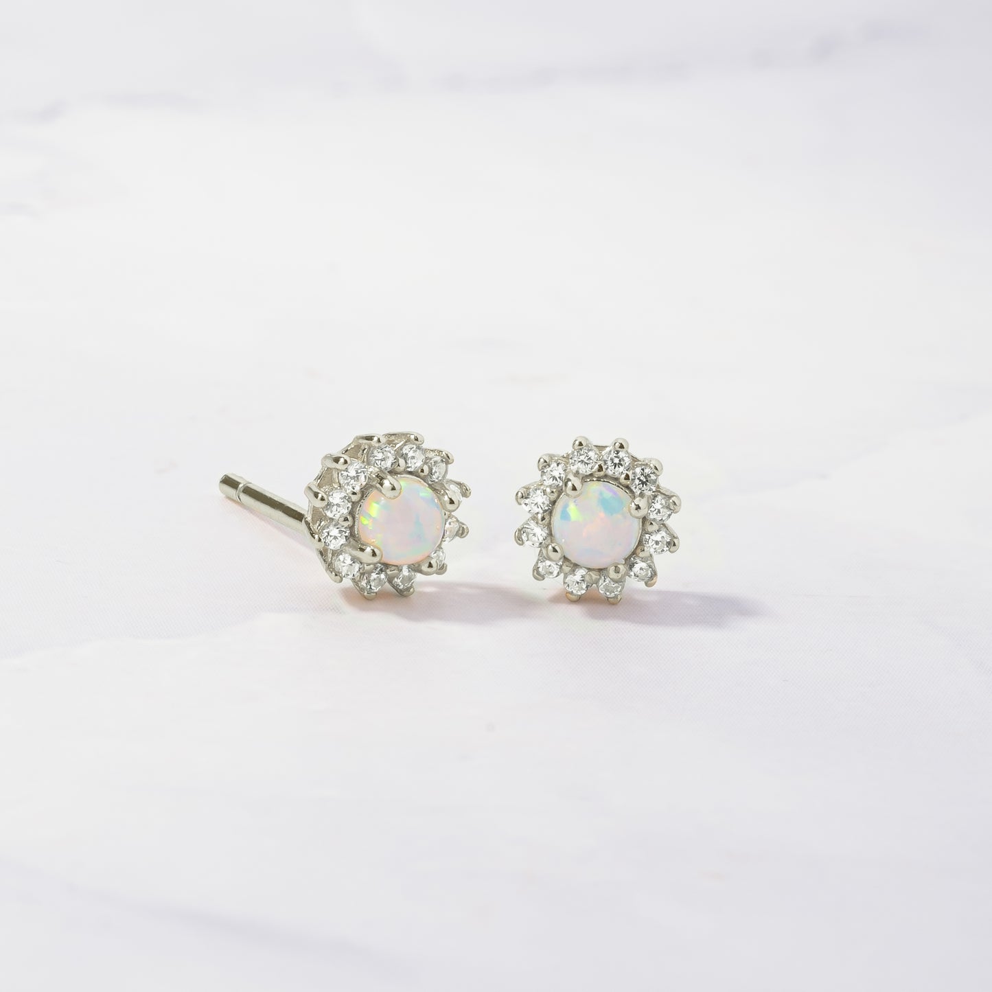 Lora Opal Stud Earrings