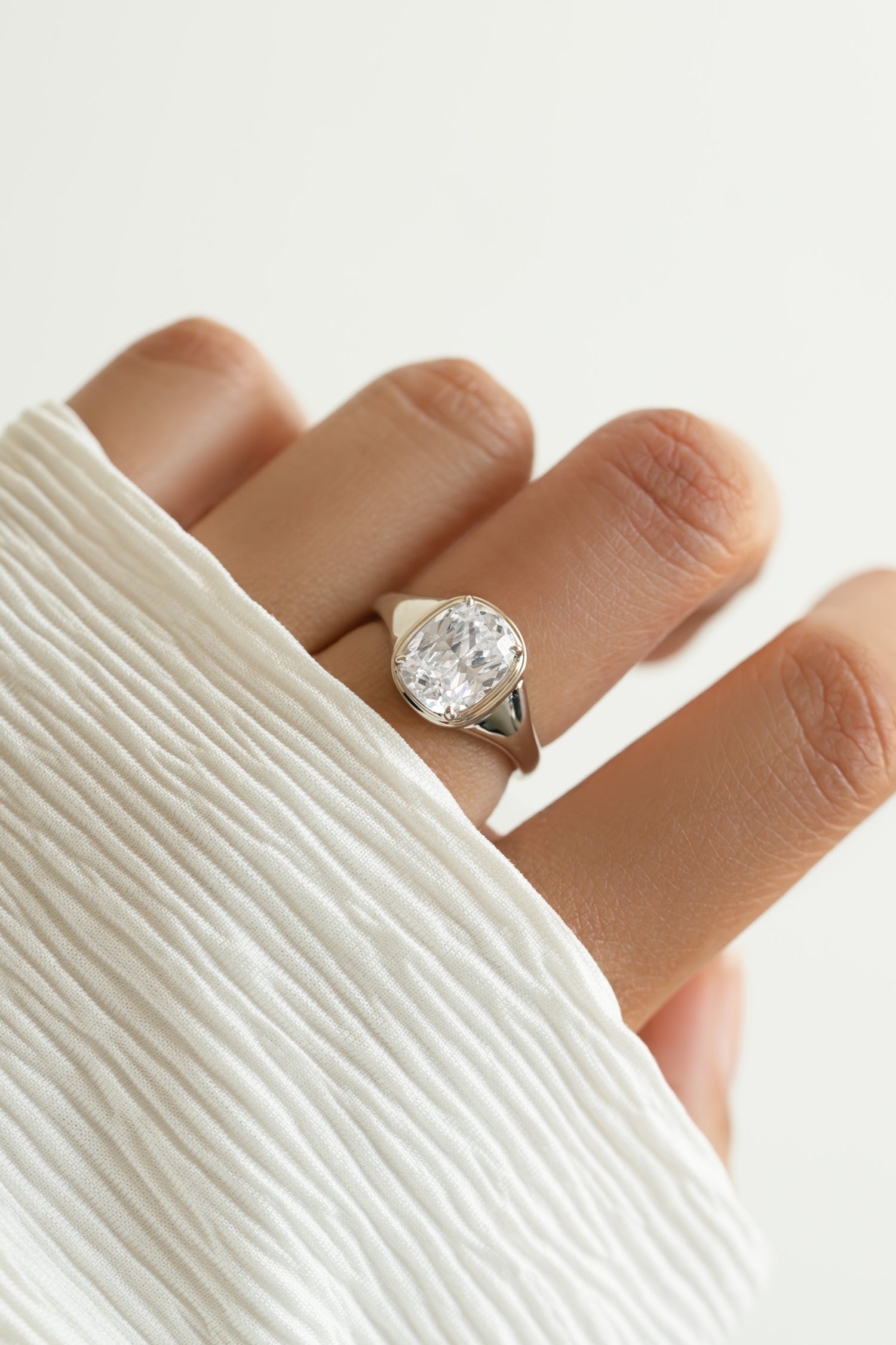Elongated Cushion Ring