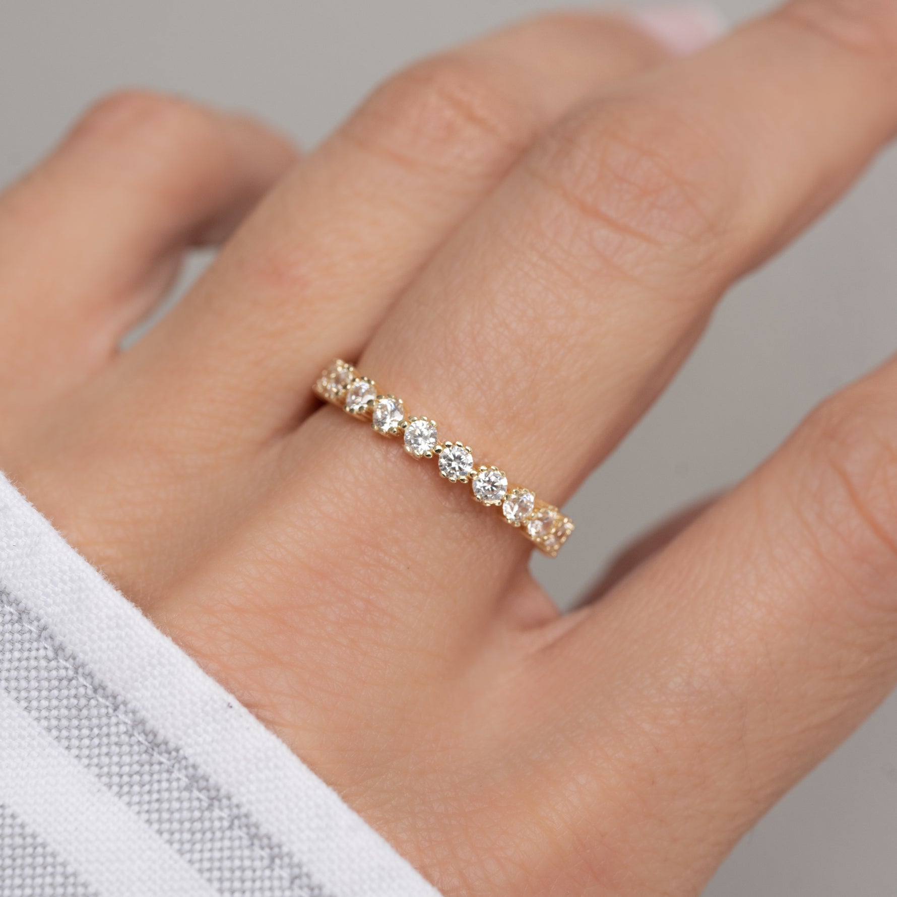 gold eternity ring