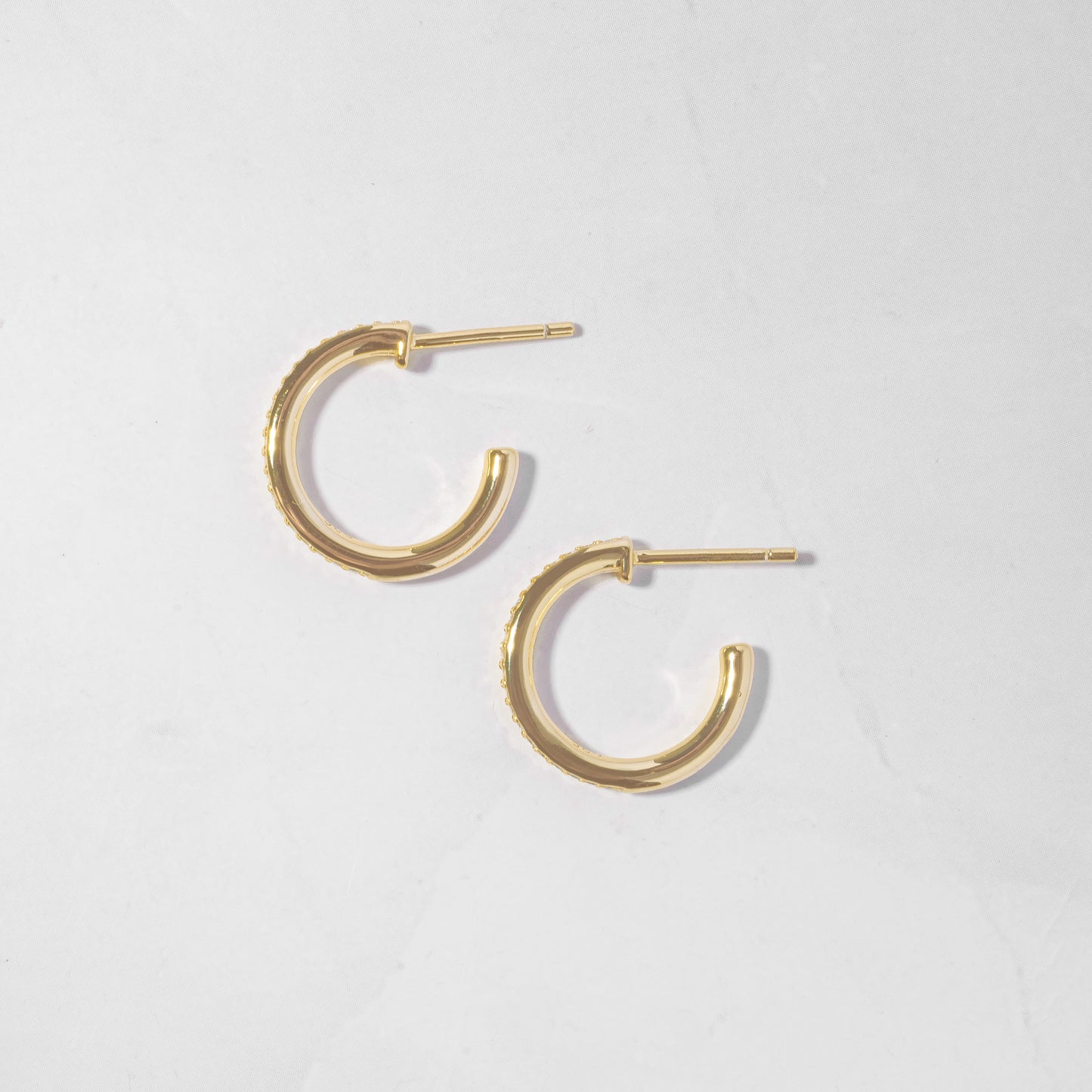 gold hoop earrings